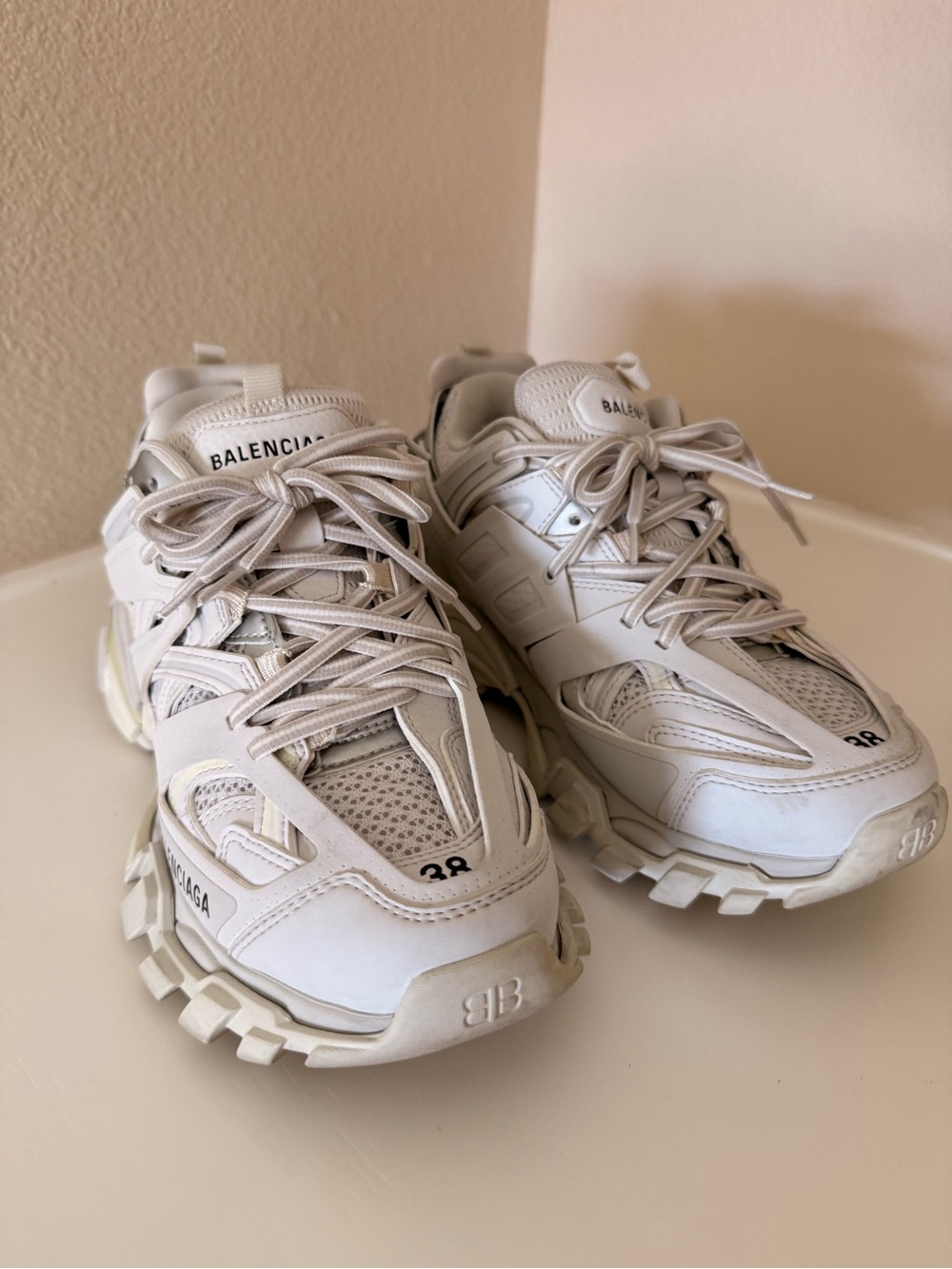Balenciaga Cream/White Sneakers